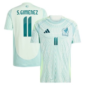 Mexiko Santiago Gimenez 11 Matchtröjor Borta Fotbollströja 2024
